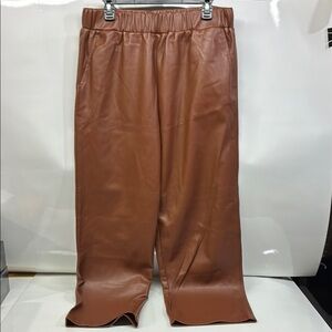 BlankNYC Brown Faux Leather Pants